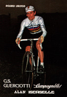 Fiche Cyclisme - Liboton Roland, Cycliste Belge, Champion Du Monde De Cyclo-cross - Equipe Guerciotti - Carte Dédicacée - Deportes