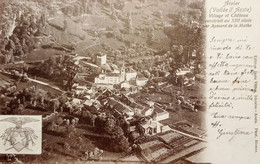 Cartolina - Arvier ( Valle D'Aosta ) - Village Et Chateau - 1908 - Non Classés