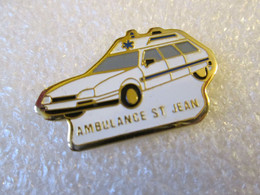 PIN'S    CITROEN  CX   AMBULANCE SAINT JEAN - Citroën