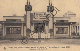 Delcampe - Postkaart/Carte Postale - LUIK - Stand Des Et. Odon Warland Exposition De Liège 1930 - Cigarette Boule Nationale  (A445) - Lüttich