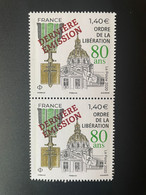 France 2021 Paire Ordre De La Libération 2020 Surchargé Overprint Dernière Emission Dernières Feuilles Grand Format - Unused Stamps