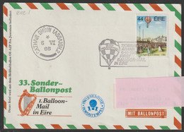 1986 - EIRE / IRLAND - 33.Sonder-Ballonpost - 1. Ballon-Mail In Eire - 3x O Gestempelt (m. Sonderst.) - S.Scan  (eire 1) - Cartas & Documentos