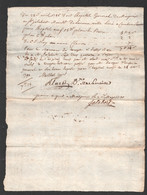 1786 HOPITAL DE MIREPOIX /  JALABERT MARCHAND / Barre De Plomb? / CURE MAILHOL / CF DESCRIPTION C3222 - ... - 1799