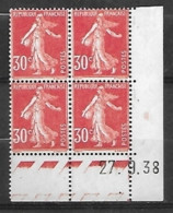 CD Du 30c Semeuse Rouge N° 360, Neuf Avec Trace De Charnière - 1930-1939