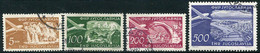 YUGOSLAVIA 1951 Airmail Definitive New Values, Used.  Michel 689-92 - Usados