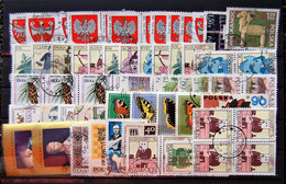 Polen Pologne -  Small Batch Of 60 Stamps Used - Sonstige & Ohne Zuordnung