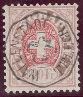 Heimat SG Wallenstadt ~1885 Telegraphen-Stempel Auf Zu#19 Telegrapfen-Marke 20 Fr.. Sig. Berra - Telegraafzegels