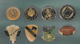 PINS PIN'S MILITAIRE ARMEE 509 USA US AIR FORCE US ARMY SPECIAL FORCES AEROSPACE POW MIA  LOT 8 PINS - Militaria