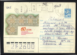 RUSSIA USSR LT MM 0028 Cover Postal History EMA Meter Mark Lithuania Laces - Zonder Classificatie