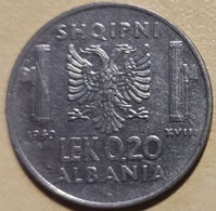 ALBANIA  1940  LEK 0,20  VITTORIO EMANUELE III - Albanie
