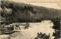 CPA AK BELLEGARDE Le Barrage Et La Perte Du Rhone (382216) - Bellegarde-sur-Valserine