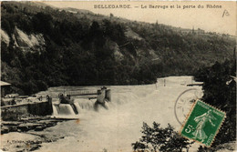 CPA AK BELLEGARDE Le Barrage Et La Perte Du Rhone (382239) - Bellegarde-sur-Valserine