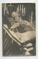 Carte Photo Homme D'église Sur Son Lit De Mort Défunt - To Identify