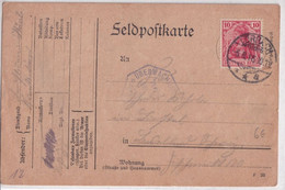 REICH - 1916 - CARTE FELDPOST De LÖRRACH Avec CENSURE De FREIBURG => SUISSE ! - Feldpost (postage Free)