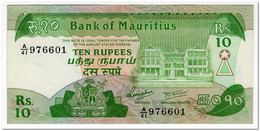 MAURITIUS,10 RUPEE,1985,P.34,XF+ - Mauritius