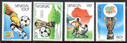 Senegal 0758/61 CAN 1988 , CAF , Coupe , Ballon , Carte - Fußball-Afrikameisterschaft