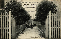 CPA AK PIERRELAYE - Café De PARIS - Maison Simonin - Entrée Bosquets (381021) - Pierrelaye