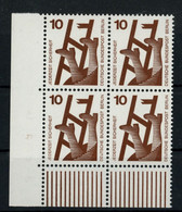 Berlin Michel Nummer 403 Postfrisch 4er Block Bogenecke Unten Links - Sonstige & Ohne Zuordnung
