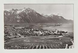 VILLENEUVE:  VUE  GENERALE  ET  LES  ALPES  DE  LA  SAVOIE  -  PHOTO  -  POUR  L' ITALIE  -  FP - Villeneuve