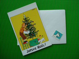 Postkaart++kuifje++ Met Postfrisse Zelfklevende Postzegel** - Philabédés (fumetti)