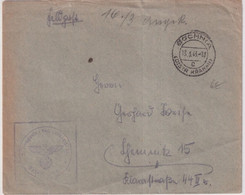 1943 - GOUVERNEMENT GENERAL / POLOGNE - ENVELOPPE FELDPOST De BOCHNIA / KRAKAU - Gouvernement Général