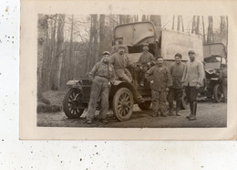1917 POILUS DEVANT LEUR CAMION CARTE PHOTO - Oorlog 1914-18