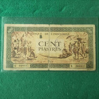 INDOCINA 100 PIASTRES 1942 - Indochina