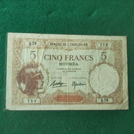 INDOCINA 5 FRANCS 1926 - Indocina