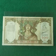INDOCINA 100 FRANCS 1961/65 PAPETE - Indochina