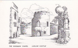 Ludlow, Norman Castle - Unused Postcard - Shropshire - Minehead