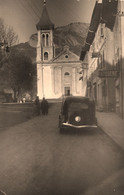 Bonneville * Carte Photo * Rue Et église Ste Catherine * La Pâtisserie * Automobile CITROEN Traction ? * Photogr. Rusché - Bonneville