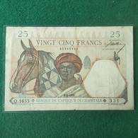 AFRICA OCC. FRANCESE 25 FRANCS 1942 - Other - Africa