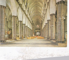 Salisbury Cathedral Interior - Unused Postcard - Wiltshire - J Arthur Dixon - Salisbury