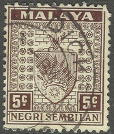 Negri Sembilan (Malaysia). 1935-41 Arms. 5c Used SG 26 - Negri Sembilan