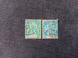 BENIN. 1892 .   Type SAGE N° 23 Et 25  Oblitérés . Côte YT Colonies 2022 : 43,00 € - Used Stamps