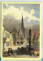 Michelstadt - Marktplatz Mit Rathaus Und Thurn Und Taxis Posthalterei - Gemälde - Michelstadt