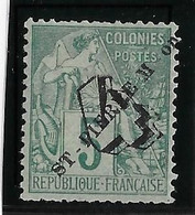 St Pierre Et Miquelon N°50 - Variété Sans Trait Entre "M" Et "ON" - Neuf * Avec Charnière - 1 Trou Vermiculaire - B/TB - Unused Stamps
