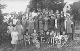 Carte-Photo - Non Située - Klasse Von Schülern  Feldarbeit Schule Für Landwirtschaft  Bauern  Landwirte - Other & Unclassified