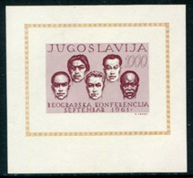 YUGOSLAVIA 1961 Conference Of Non-aligned Nations Block MNH / **.  Michel Block 7 - Ungebraucht