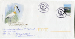 FRANCE ENTIER POSTAL AVEC REPIQUAGE RECTO / VERSO " FESTIVAL DE L'OISEAU ET DE LA NATURE EN BAIE DE SOMME " + OBL ILL... - Obliteraciones & Sellados Mecánicos (Publicitarios)