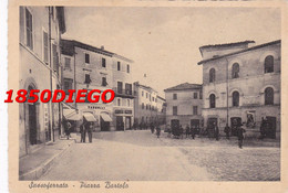 SASSOFERRATO - PIAZZA BARTOLO F/GRANDE VIAGGIATA 1956 ANIMAZIONE - Ancona