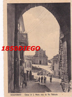 SASSOFERRATO - CHIESA DI S. MARIA  VISTA DA VIA PLEBISCITO  F/GRANDE VIAGGIATA 1953 ANIMAZIONE - Ancona