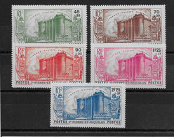 St Pierre Et Miquelon N°191/195 - Neuf * Avec Charnière - TB - Unused Stamps