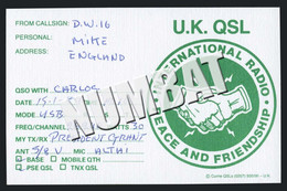 QSL CARD CB RADIO - UNITED KINGDOM - CB