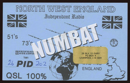 QSL CARD CB RADIO - UNITED KINGDOM - CB