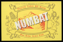 QSL CARD CB RADIO - UNITED KINGDOM - CB-Funk