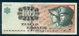 Denmark 1000,  1,000 Kroner. 1998. OLD Sign. Kvl. 001. A09821, Bodil Nyboe Andersen. See Describtion - Dänemark