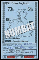 QSL CARD CB RADIO - UNITED KINGDOM - CB