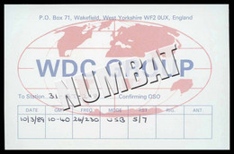 QSL CARD CB RADIO - UNITED KINGDOM - CB