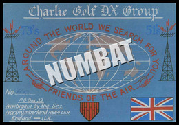 QSL CARD CB RADIO - UNITED KINGDOM - CB